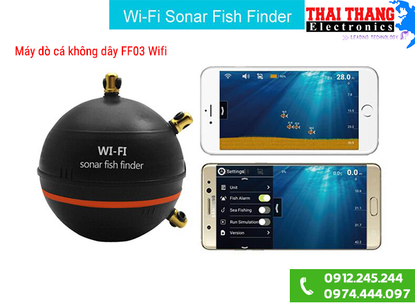 Máy dò cá mini không dây FF03 Wifi
