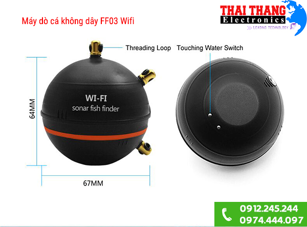 Máy dò cá mini không dây FF03 Wifi