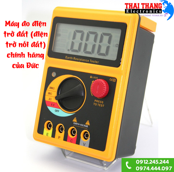 Máy đo điện trở nối đất hàng chính hãng Đức