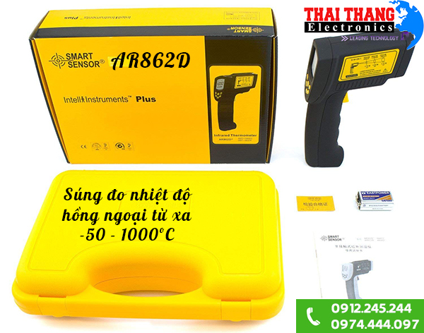 Súng đo nhiệt độ từ xa AR862D -50 đến 1000ºC