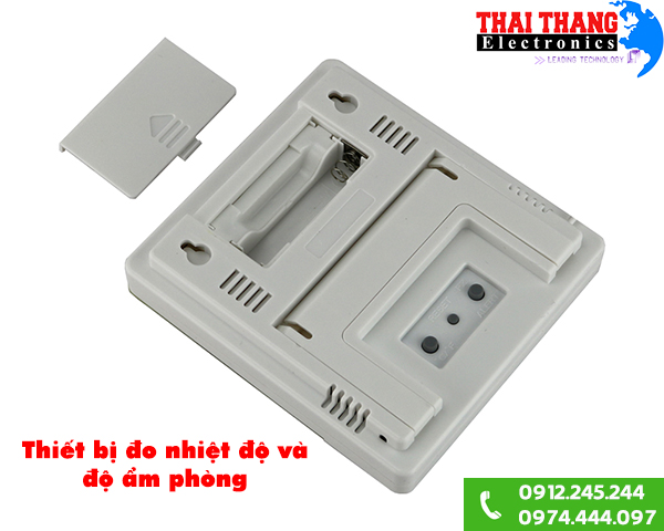 Nhiệt ẩm kế điện tử AR867 đo nhiệt độ, độ ẩm, đồng hồ báo thức