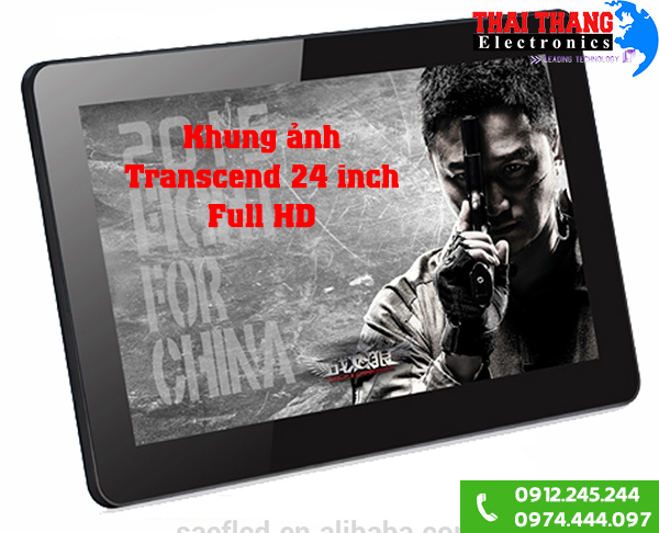 Khung ảnh số Transcend 24 inch Full HD 1920x1080