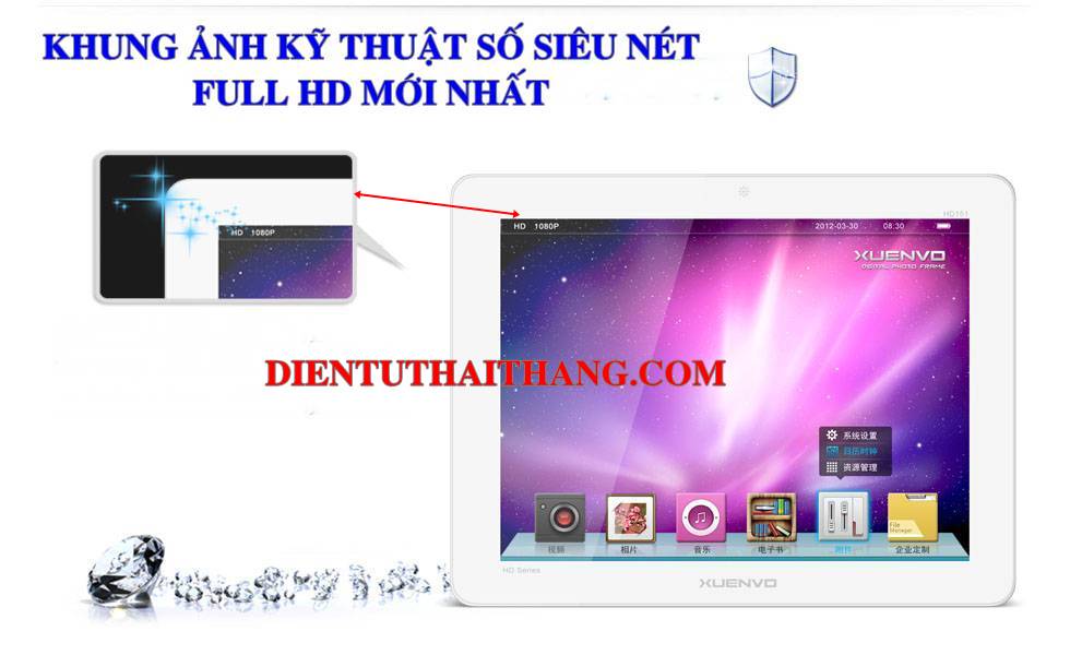 Khung ảnh số 3D chuất lượng cao full HD siêu nét