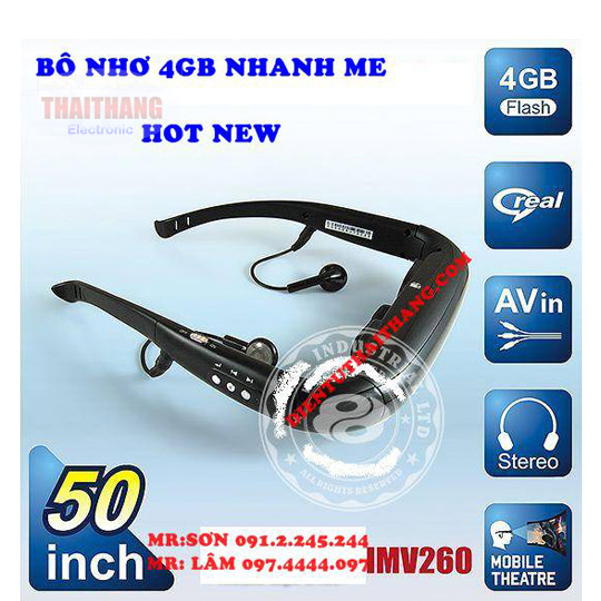 Kính xem phim, rạp chiếu phim di động 50 Inch