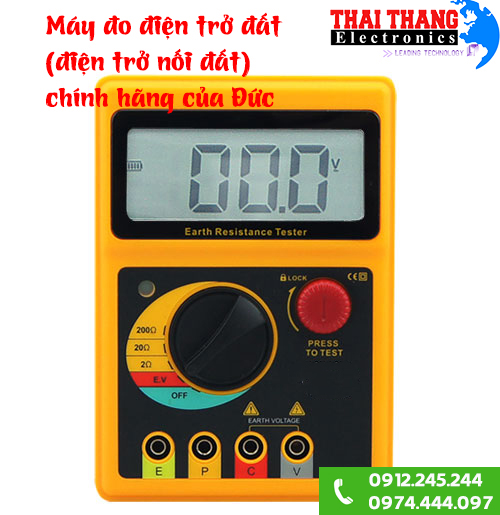 Máy đo điện trở nối đất hàng chính hãng Đức