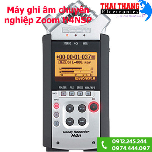 Máy ghi âm cho phóng viên Zoom H4NSP