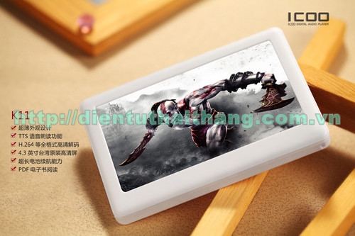 Máy nghe nhạc,xem phim MP4 Full HD ICOO K11 Touch