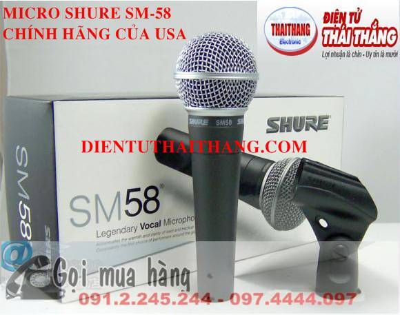 MICRO CÓ DÂY SHURE SM-58 HÀNG XỊN CỦA USA