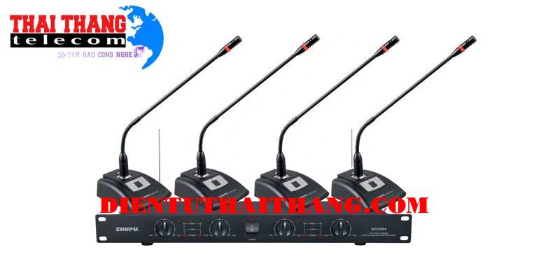 MICRO CỔ NGỖNG KHÔNG DÂY 4 MÍC SIÊU NHẠY