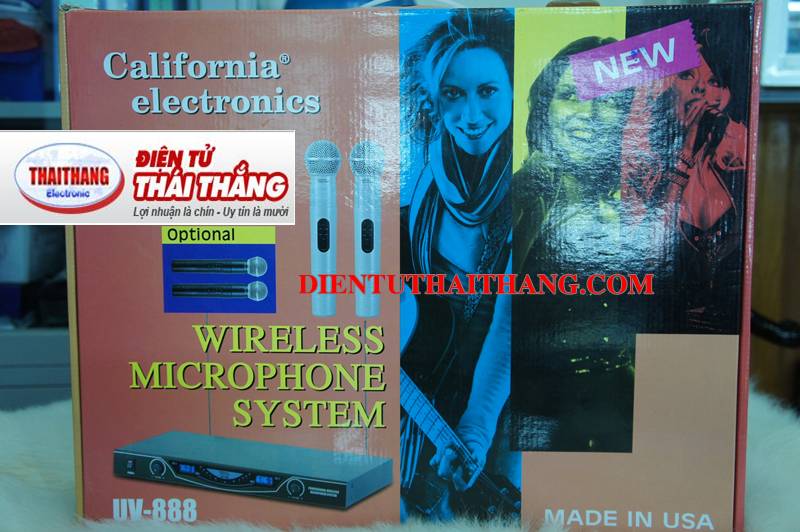 MICRO KHÔNG DÂY CALIFORNIA UV888 CHÍNH HÃNG USA