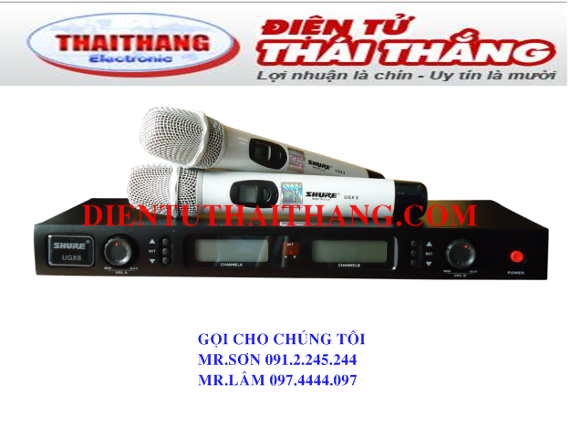 MICRO SHURE UGX8 CHÍNH HÃNG USA