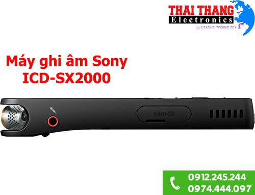 Máy ghi âm Sony ICD-SX2000 cho nhà báo phóng viên