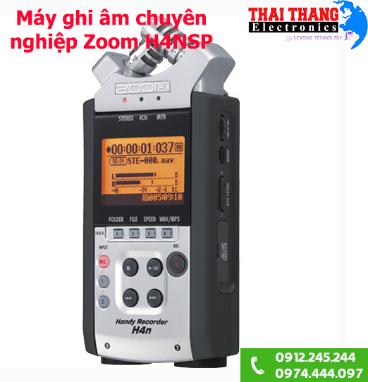 Máy ghi âm cho phóng viên Zoom H4NSP