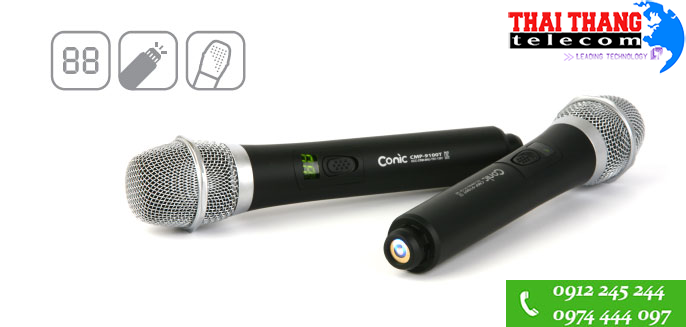 Micro cầm tay CMP-9100T - Bộ phát tín hiệu âm thanh không dây