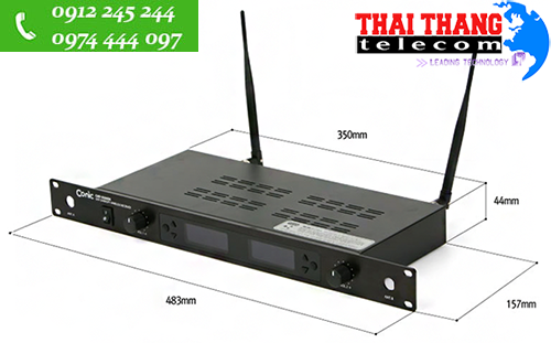 Bộ thu tín hiệu Micro không dây CMP-9300DR - Bộ thu tín hiệu đôi kênh