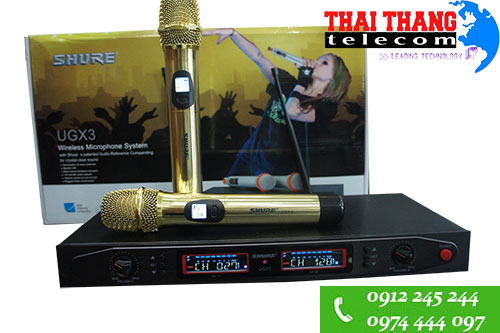 MICRO SHURE UGX3 KHÔNG DÂY CHÍNH HÃNG USA