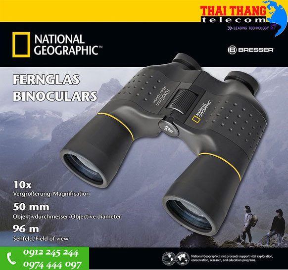 Ống nhòm chính hãng National Geographic 10x50 Porr