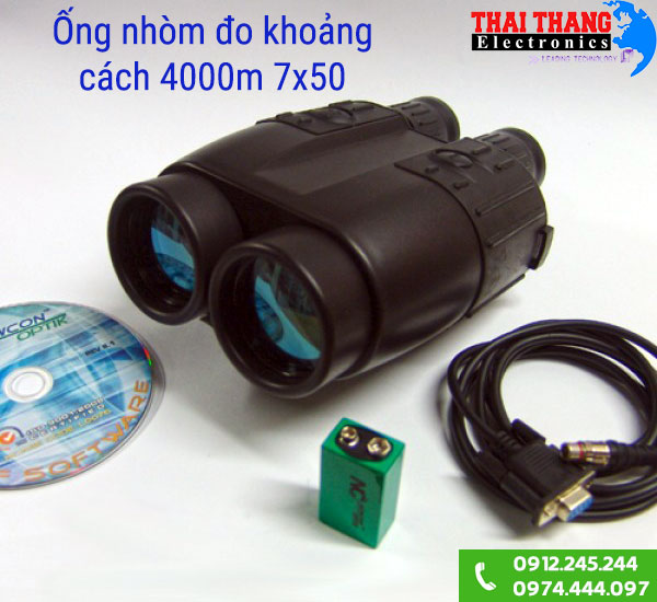 Ống nhòm đo khoảng cách 4000m 7x50 hai mắt