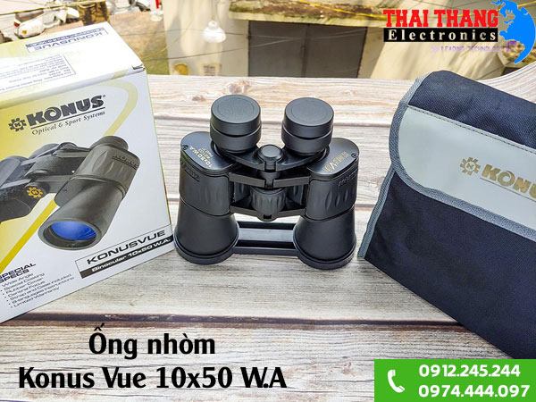 Ống nhòm chính hãng Konus Vue 10x50 W.A