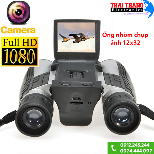 Ống nhòm chụp ảnh hai mắt 12x32
