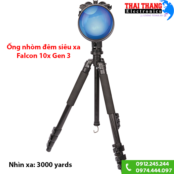 Ống nhòm đêm một mắt Falcon 10x Gen3 3000yards