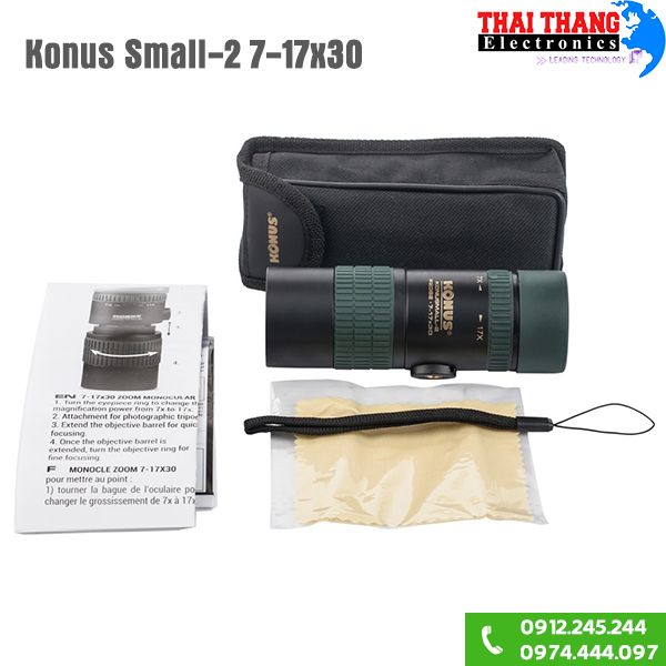 Ống nhòm du lịch Konus Small-2 7-17x30