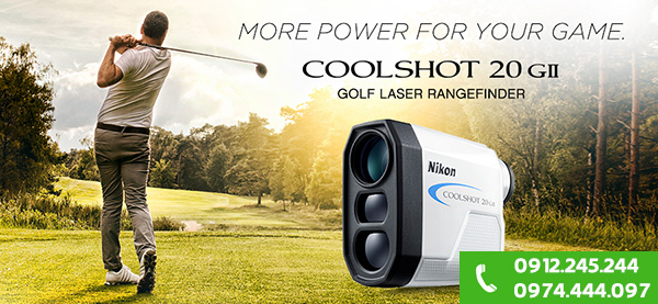 Ống nhòm đo khoảng cách chơi golf Nikon Coolshot 20 GII