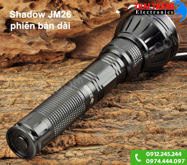Đèn pin siêu sáng Shadow JM26 loại dài