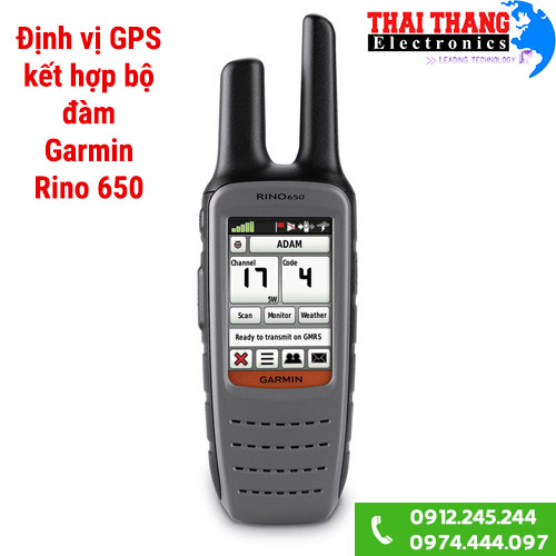 Định vị kèm bộ đàm cầm tay Garmin Rino 650