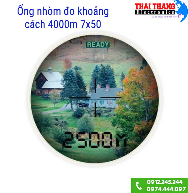 Ống nhòm đo khoảng cách 4000m 7x50 hai mắt