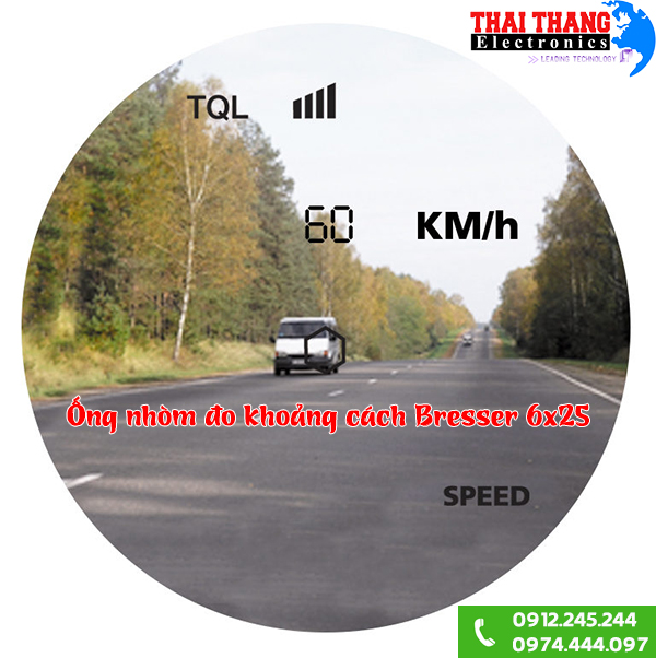 Ống nhòm đo khoảng cách cầm tay Bresser 6x25 800m