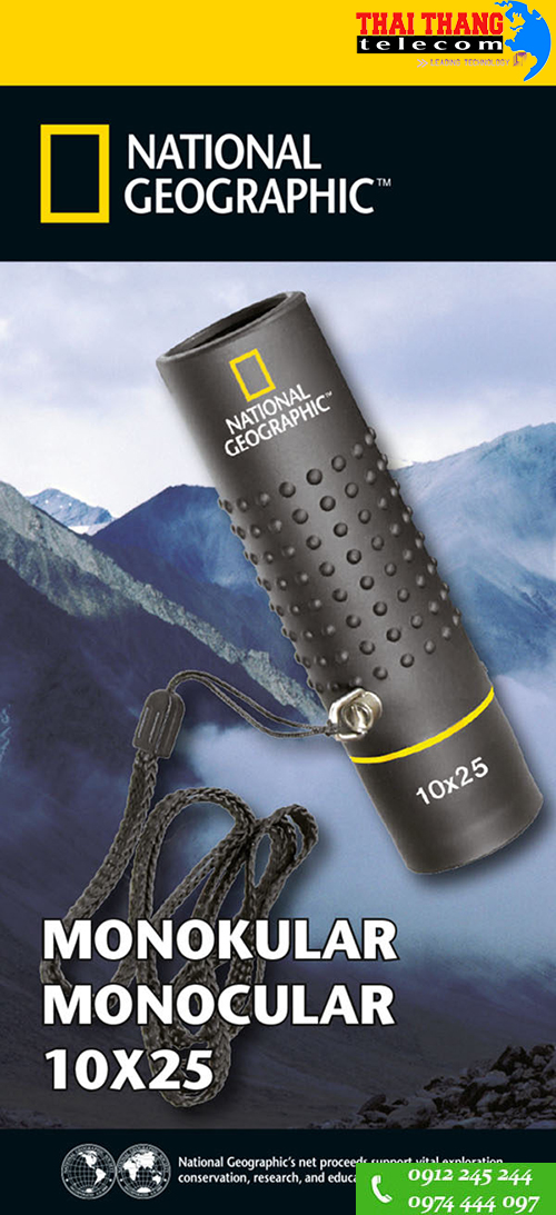 Ống nhòm du lịch National Geographic 10x25 chính hãng Đức