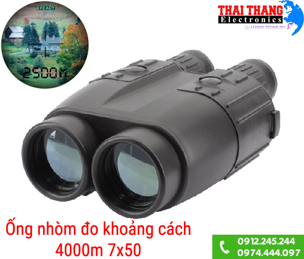 Ống nhòm đo khoảng cách 4000m 7x50 hai mắt