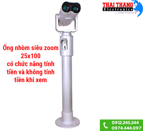 Ống nhòm siêu zoom ngắm cảnh GBCN25x100 chân cố định