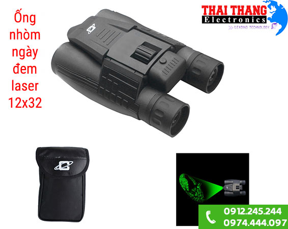 ống nhòm nhìn ngày đêm laser 12x32