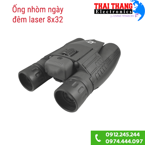 Ống nhòm quan sát ngày đêm laser 8x32