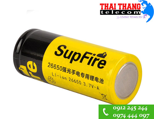 Pin sạc 26650 Supfire 4000mAh vàng chính hãng