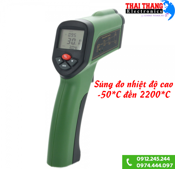 Súng đo nhiệt độ từ xa 2200 độ sản xuất tại Đức