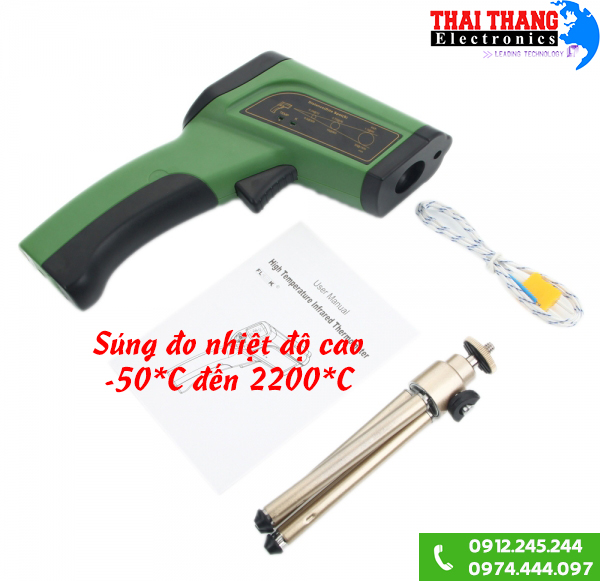 Súng đo nhiệt độ từ xa 2200 độ sản xuất tại Đức