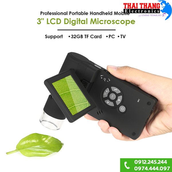 Kính hiển vi điện tử cầm tay có màn hình MBM405