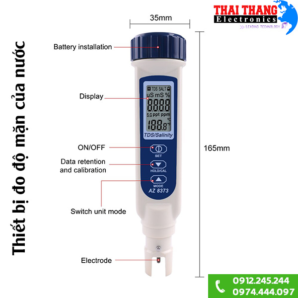 Bút đo độ mặn của nước AZ8373