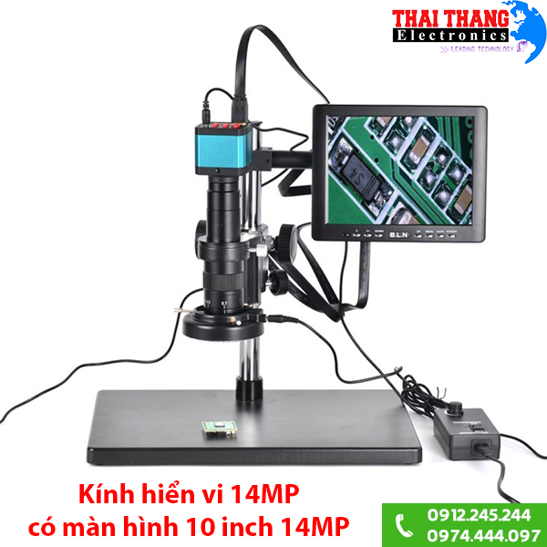 Kính hiển vi công nghiệp 14MP có màn hình 105