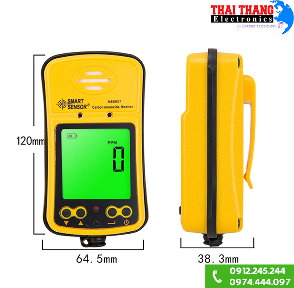 Máy đo nồng độ khí CO Carbon Monoxide AS8907