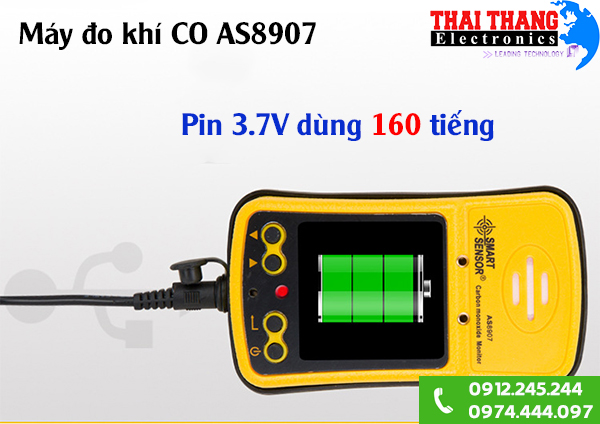 Máy đo nồng độ khí CO Carbon Monoxide AS8907