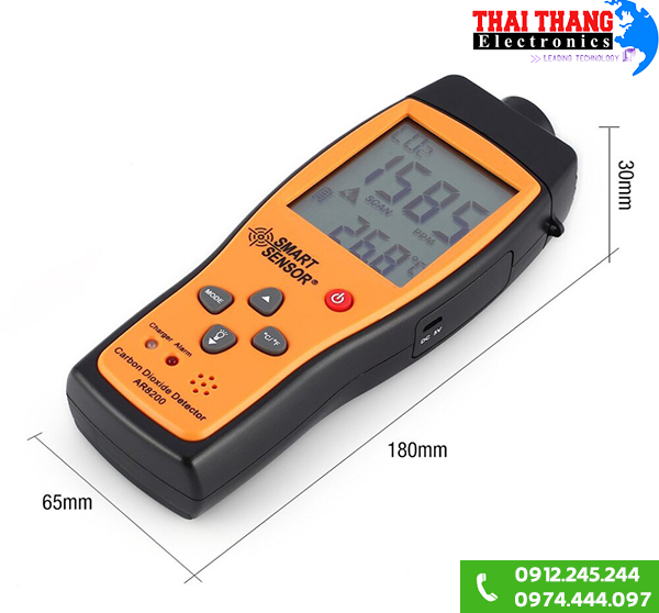 Máy đo nồng độ khí CO2 cầm tay Smart Sensor AR8200