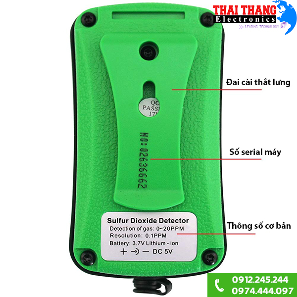 Máy đo nồng độ khí SO2 trong không khí AS8805