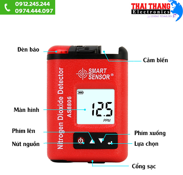 Máy đo nồng độ khí NO2 AS8806