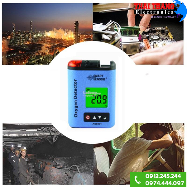 Máy đo nồng độ khí Oxy O2 AS8801