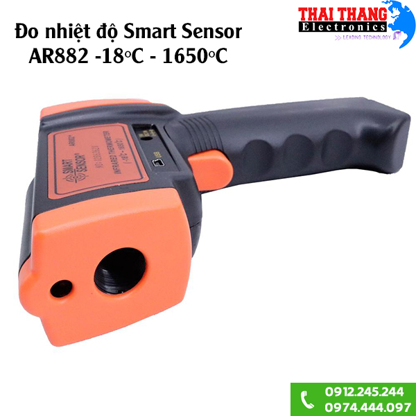 Súng đo nhiệt độ hồng ngoại Smart Sensor AR882 -18 đến 1650 độ