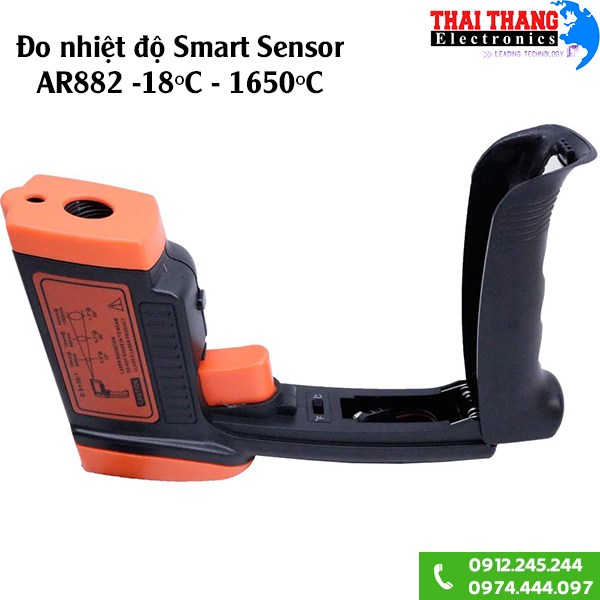 Súng đo nhiệt độ hồng ngoại Smart Sensor AR882 -18 đến 1650 độ